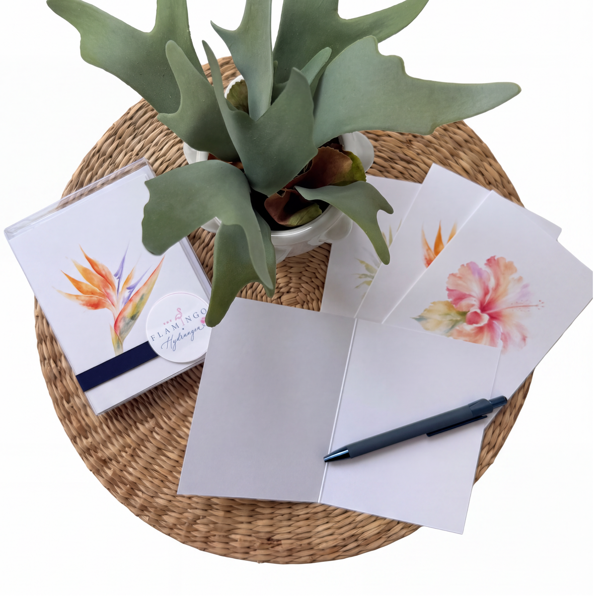 Tropical Botanicals Notecard Collection: Set of 8