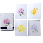Hydrangeas + Lemons Notecard Collection: Set of 8