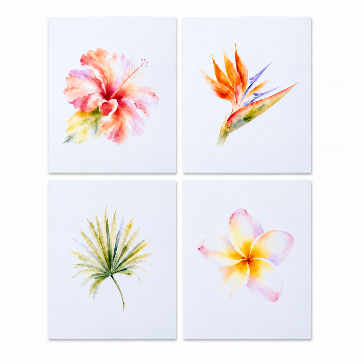 Tropical Botanicals Notecard Collection: Set of 8